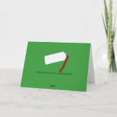De tampon van Kerstmis Feestdagen Kaart (Achterkant)