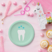 De Tand van de viering met Kaarsen Papieren Bordje (Feest)