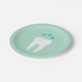 De Tand van de viering met Kaarsen Papieren Bordje (Gekanteld)