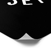 De tand zal je gratis tandheelkundige woordspeling poster (Hoek)