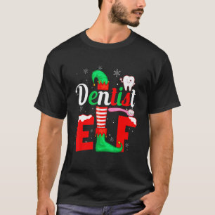 De Tandarts Elf Familie Matching Santa Squad Kerst T-shirt