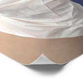 De tandarts legde een tandheelkundig model uit poster (Hoek)