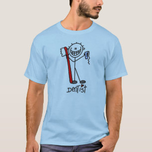 De Tandarts van het Cijfer van de stok T-shirt