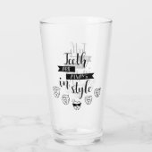 De tanden zijn altijd in stijl glas (Achterkant)