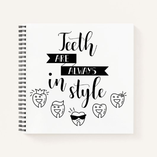 De tanden zijn altijd in stijl notitieboek (Voorkant)