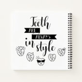 De tanden zijn altijd in stijl notitieboek (Achterkant)