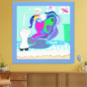 De Tandheelkundige 🦷 Hygiënist Canvas Afdruk (Insitu (Woonkamer))