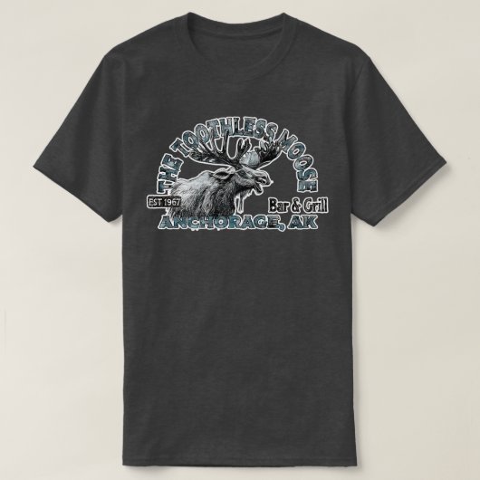 De tandloze Moose Bar T-shirt (Design voorkant)