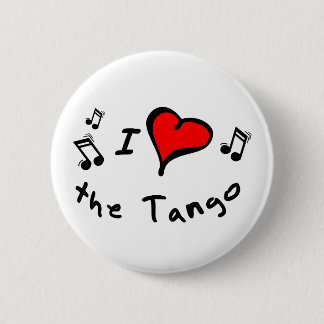 de Tango I Heart-Love Buttonnen Ronde Button 5,7 Cm