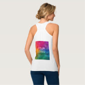 De Tanktops van de vrouw Uw BedrijfsLogo hier (Volledige Achterkant)