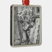 De tanner metalen ornament (Rechts)