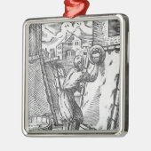 De tanner metalen ornament (Links)