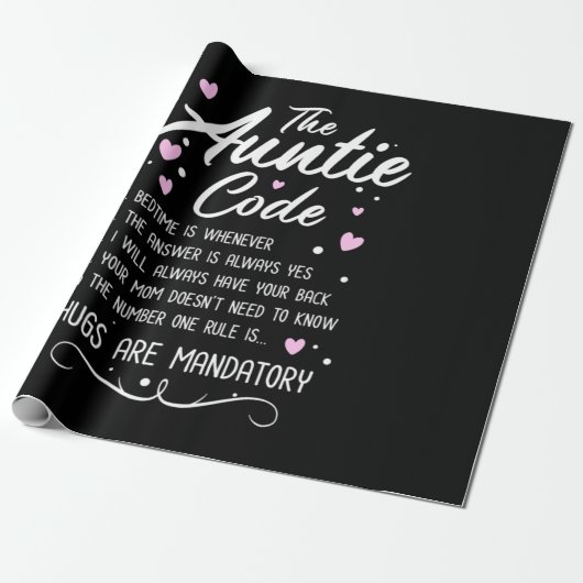 De tante Code Cadeaupapier (Uitgerold)