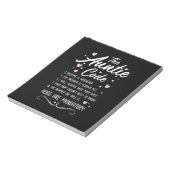 De tante Code Notitieblok (Linkerzijde)