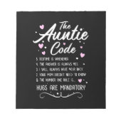 De tante Code Notitieblok (Voorkant)