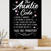 De tante Code Poster (Keuken)