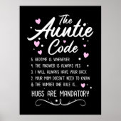 De tante Code Poster (Voorkant)