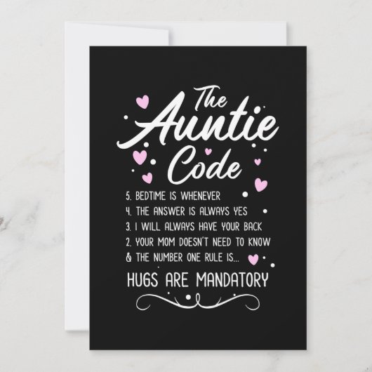 De tante Code Save The Date (Voorkant)