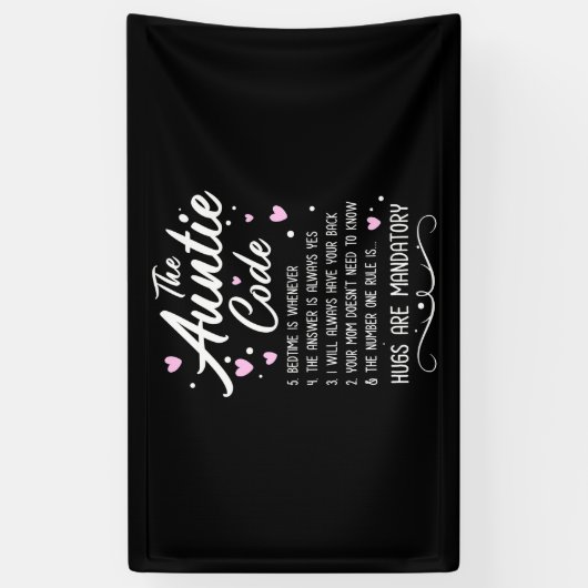 De tante Code Spandoek (Verticaal)