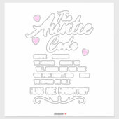 De tante Code Sticker (Vel)