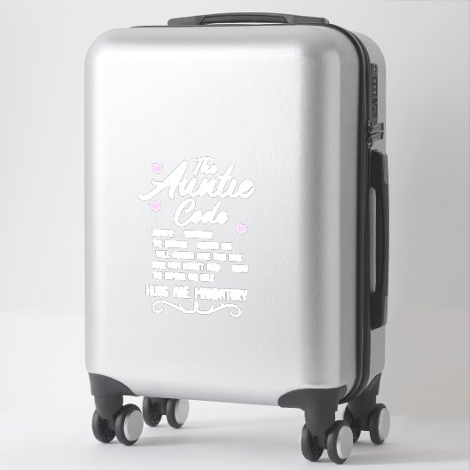 De tante Code Sticker (Koffer)