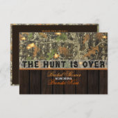 De tante is over de camo-bridal-show kaart (Voorkant / Achterkant)