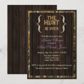 De tante is over de camo-bridal-show kaart (Voorkant / Achterkant)