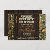 De tante is over de camo-bridal-show kaart (Voorkant / Achterkant)