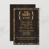 De tante is over de camo-bridal-show kaart (Voorkant / Achterkant)