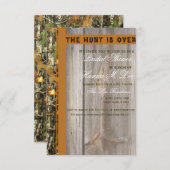 De tante is over de camo-bridal-show kaart (Voorkant / Achterkant)