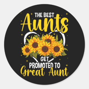 De tantes worden gepromoveerd tot groot tante Nieu Ronde Sticker