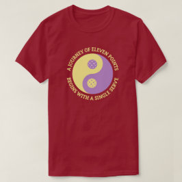 De Tao van Pickleball | Grappige Yin Yang Pickleba T-shirt