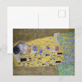 De Tapijt van de Liefde: Een Kus in Goud van Klimt Briefkaart
