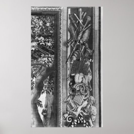 De tapijten van de seizoenen, de grens, de Gobelin Poster (Voorkant)