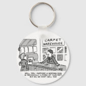De tapijtshowroom verkoopt geen kniphonden. Grappi Sleutelhanger (Achterkant)