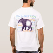 De Tapir T-Shirt opslaan - Tapir op achterzijde (Achterkant)