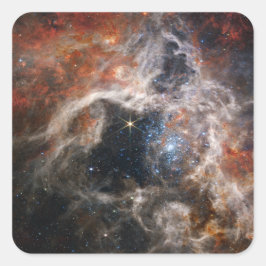 De Tarantula Nebula | JWST Vierkante Sticker