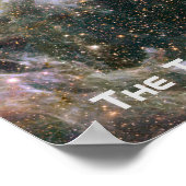 De Tarantula Nebula - Lijst 4 met titel Poster (Hoek)