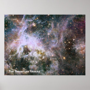 De Tarantula Nebula - Lijst 4 met titel Poster