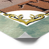 De  Tarot Card Celestial Art van de zon Poster (Hoek)