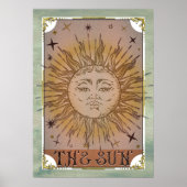De  Tarot Card Celestial Art van de zon Poster (Voorkant)