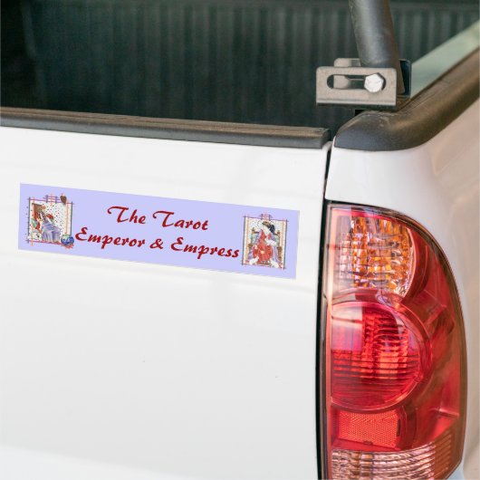 De Tarot Empress Bumpersticker (Op Truck)