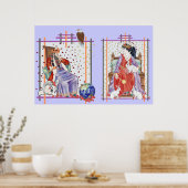 De Tarot Empress & Emperor Poster (Keuken)