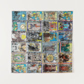 De Tarot Kaart Major Arcana Combo Tapestry Wandkleed (Voorkant (horizontaal))