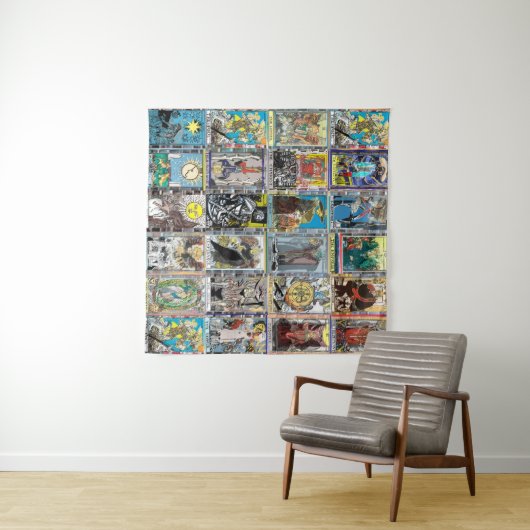 De Tarot Kaart Major Arcana Combo Tapestry Wandkleed (In Situ (horizontaal))