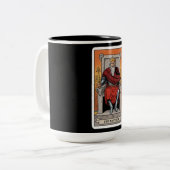 De Tarot van de Keizer Tweekleurige Koffiemok (Voorkant links)