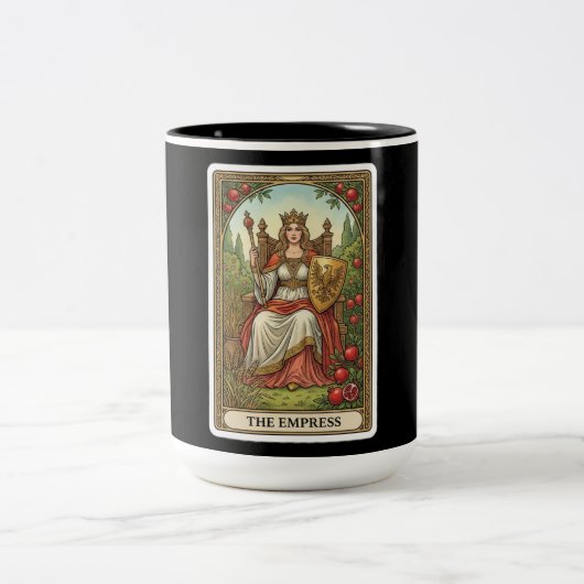 De Tarot van de Keizerin Tweekleurige Koffiemok (Center)