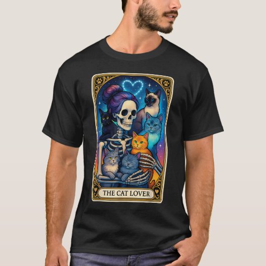 De Tarot voor Kattenliefhebbers T-shirt (Voorkant)
