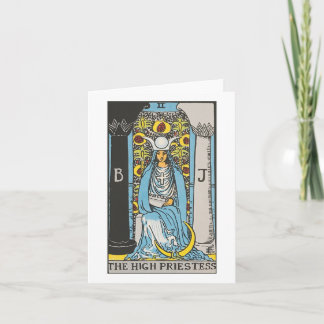 De tarotkaart van de hogepriesteres - Rider Waite  Kaart
