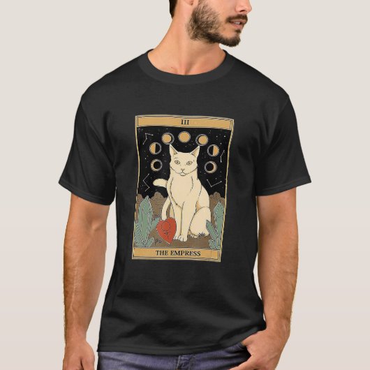 De Tarotkaart van de Kat van de Keizerin T-shirt (Voorkant)